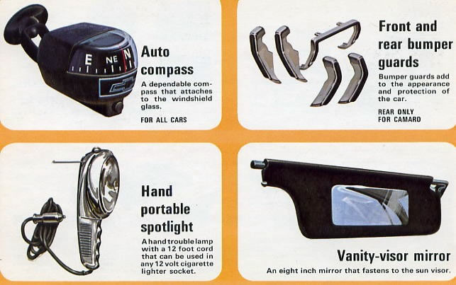 1971 Chevrolet Accessories Booklet Page 2